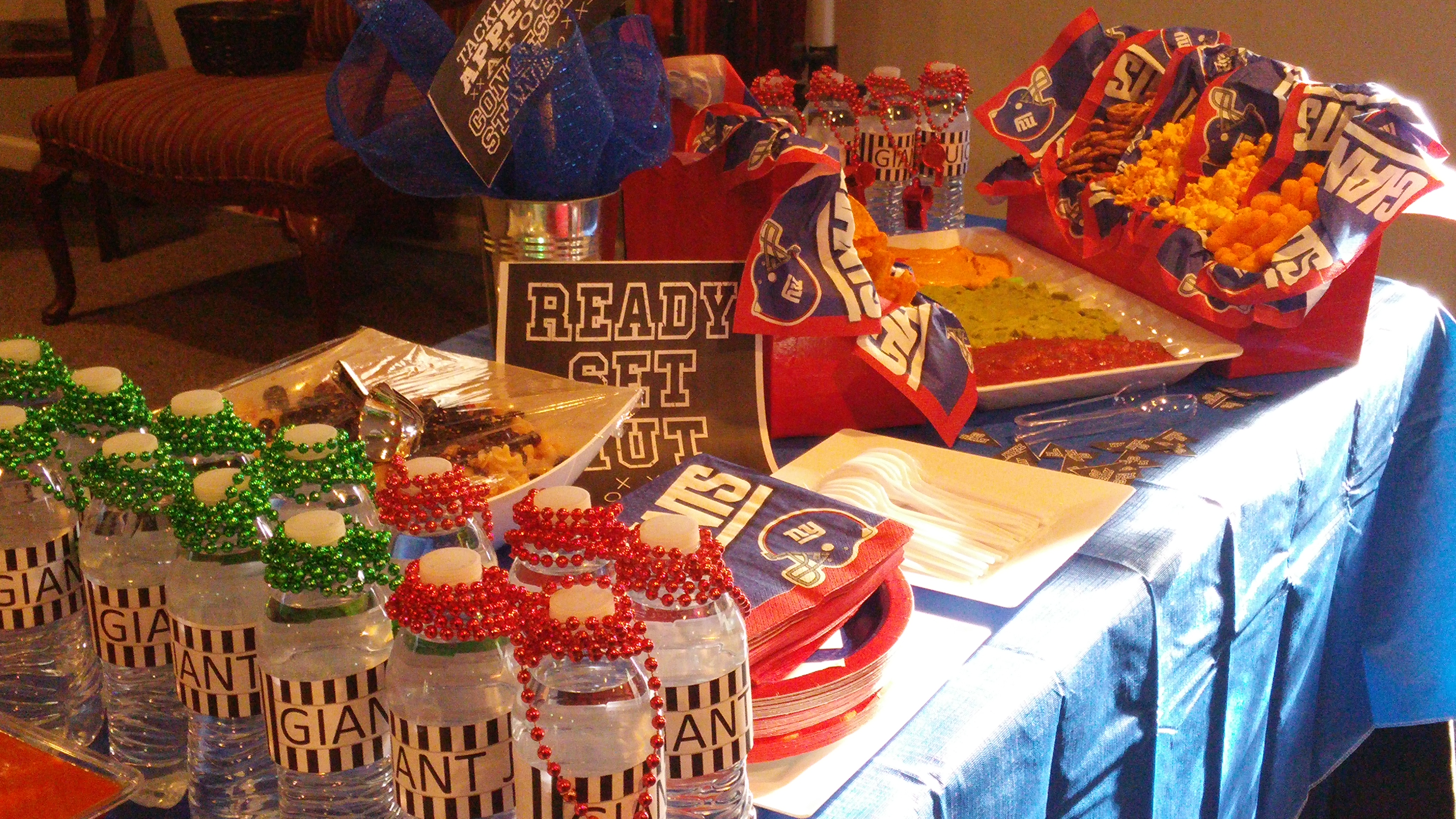 Sports Themed Snack Table