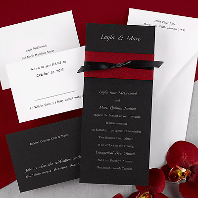 Contemporary Wedding Invite