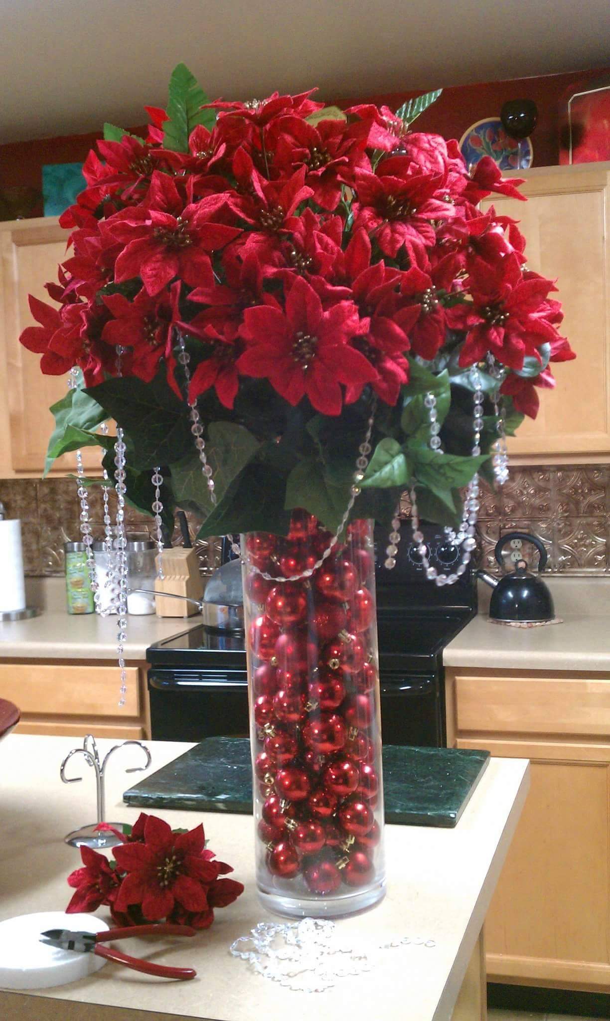 Poinsettia Centerpiece