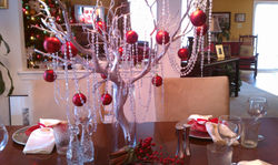 Christmas Dinner Party Centerpiece
