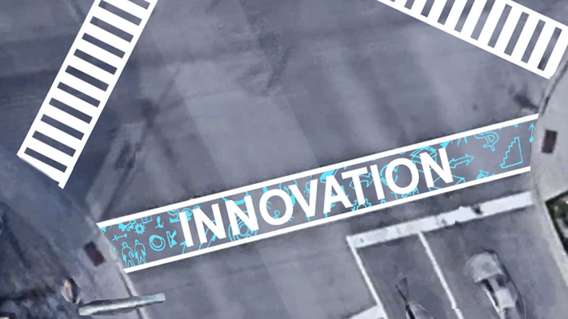 University Avenue Gateway (Diagonal Sidewalk, View 4)