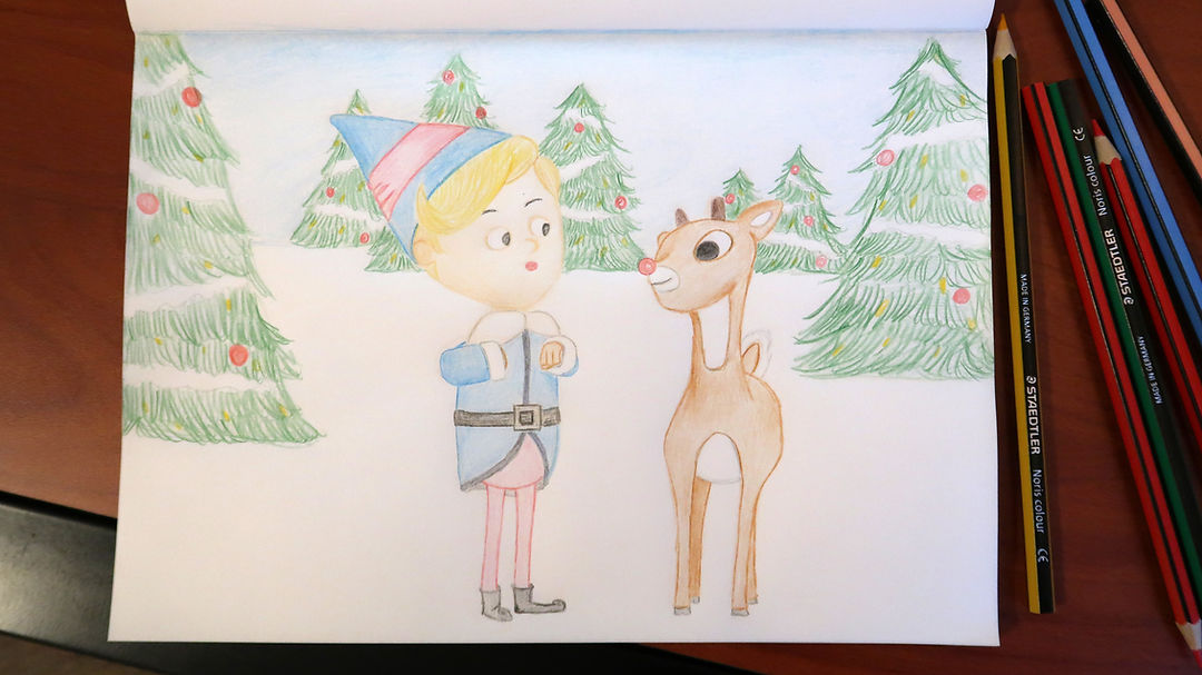 Rudolph the Red-Nosed Reindeer sketch