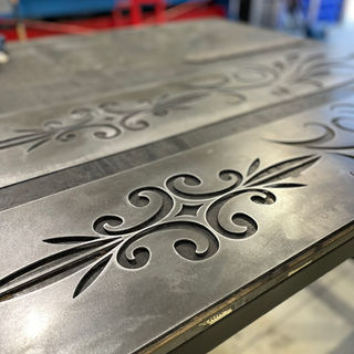 CNC Metal Cutting Bundaberg of Mild Steel Scroll for Custom Entrance Gates by Woods West Metalworks Australia
