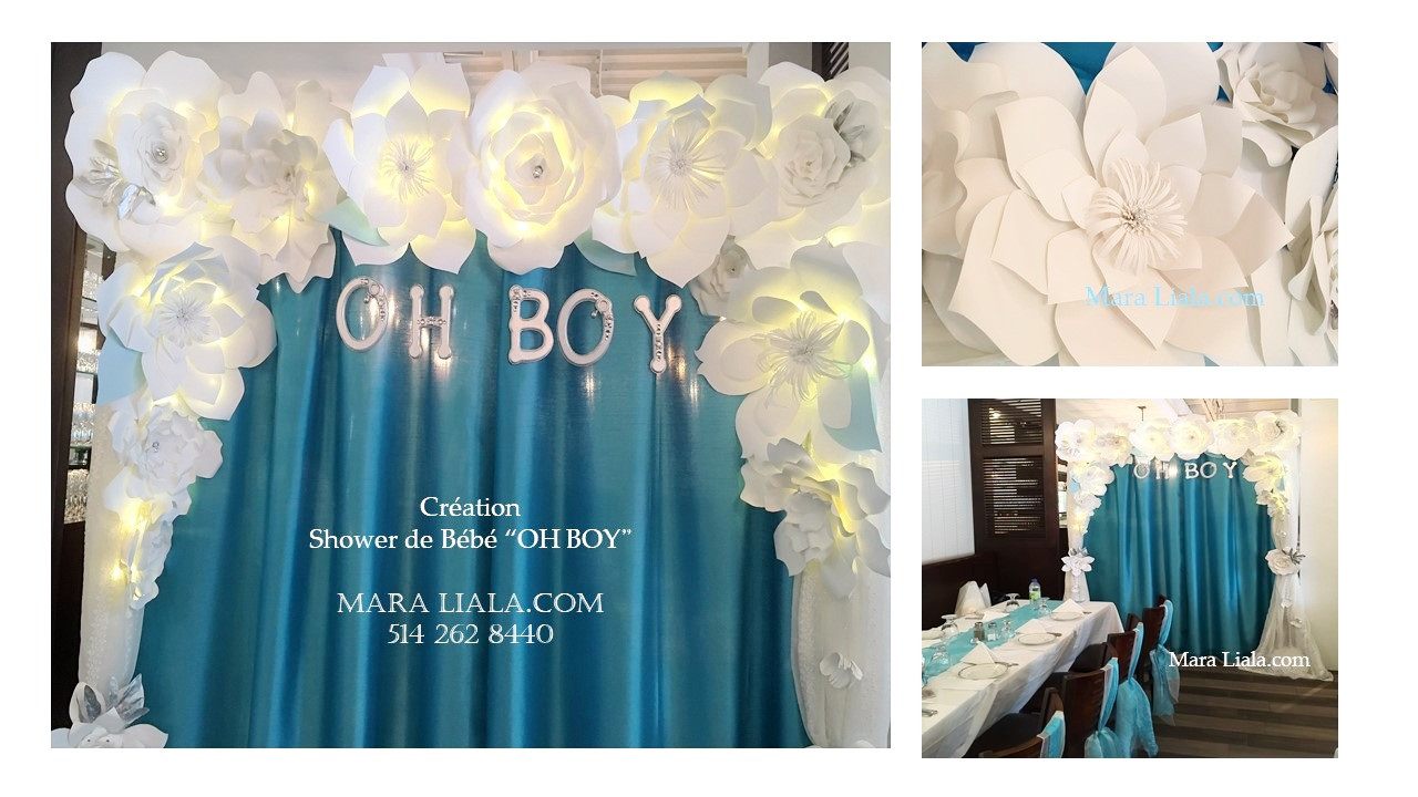 Oh Boy Flower Backdrop For Baby Shower Oh Boy Flower Backdrop For Baby Shower