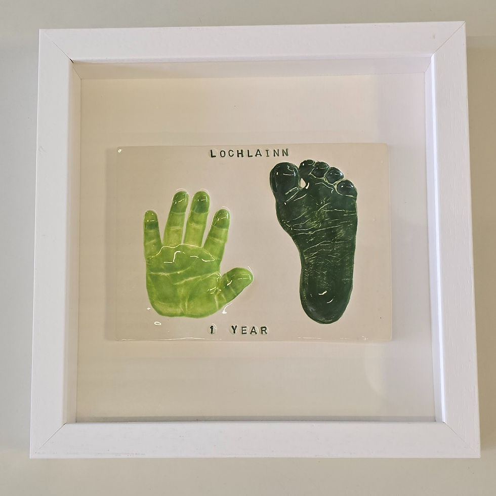 Framed Hand & foot impression