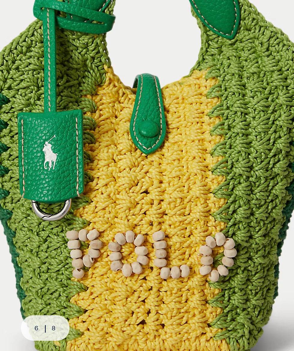 ภาพขนาดย่อ: (พรี) กระเป๋า Polo Play Crochet Small Tote and Crossbody