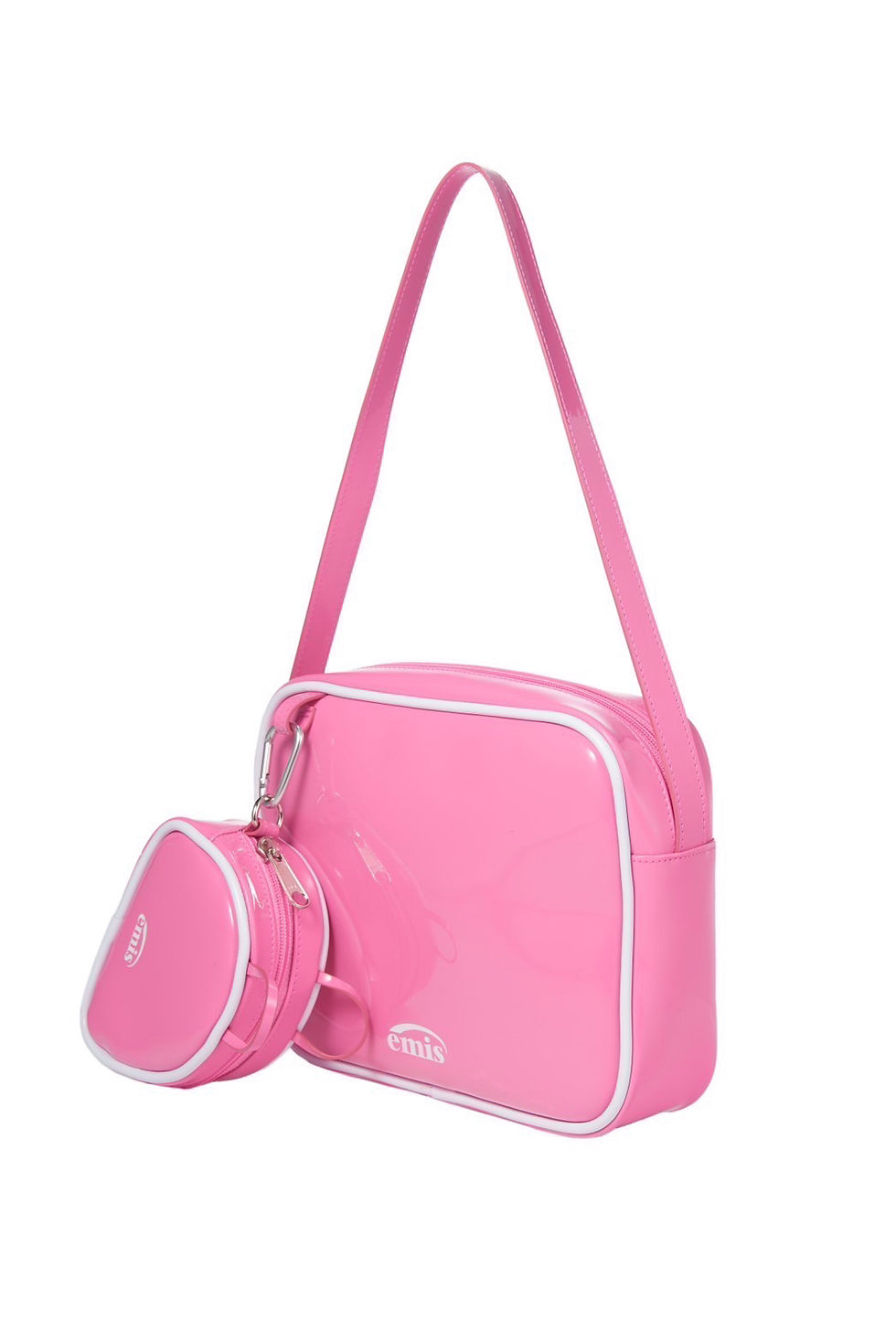 ภาพขนาดย่อ: (พร้อมส่ง) EMIS กระเป๋าเซทคู่ 2ใบ ENAMEL SHOULDER BAG WITH COIN PURSE SET
