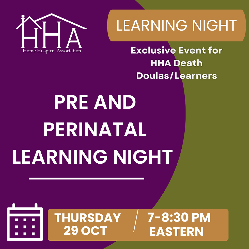 Pre and Perinatal Learning Night