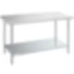 Stainless steel work table with lower shelf best seller in Los Angeles