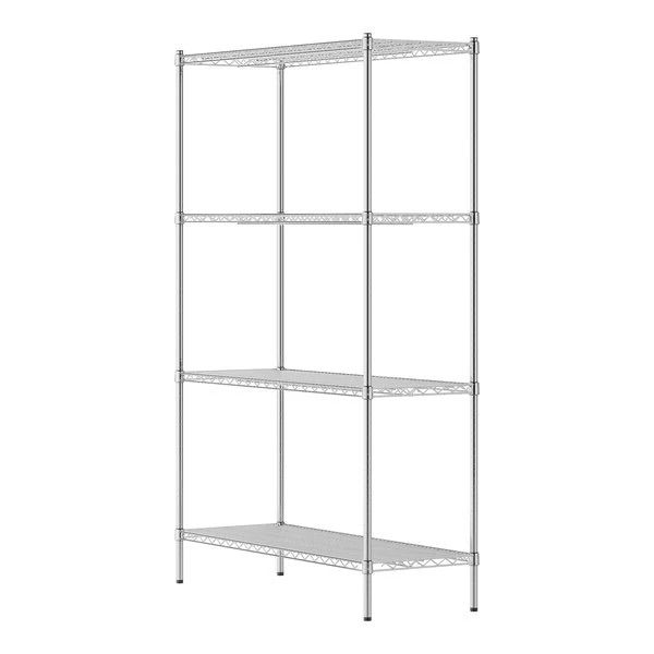 Chrome Wire Metal Shelving Rack