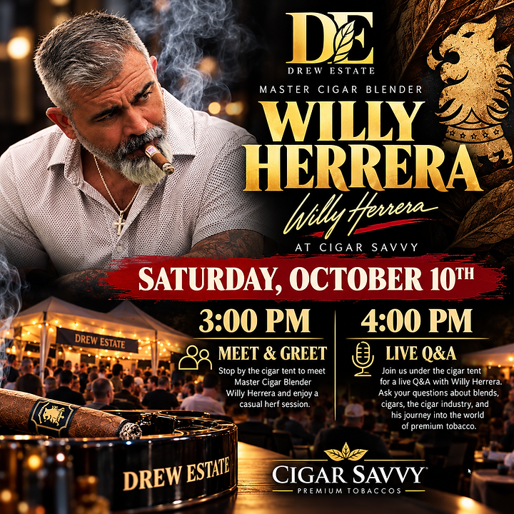 Willy Herrera Cigar Savvy Event Poster.png