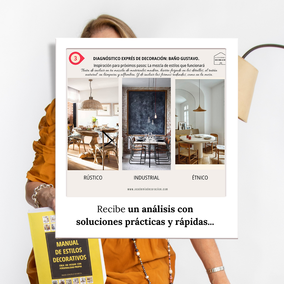 Diagnostico de decoracion expres 24h de La Academia de Decoración. Ejemplo