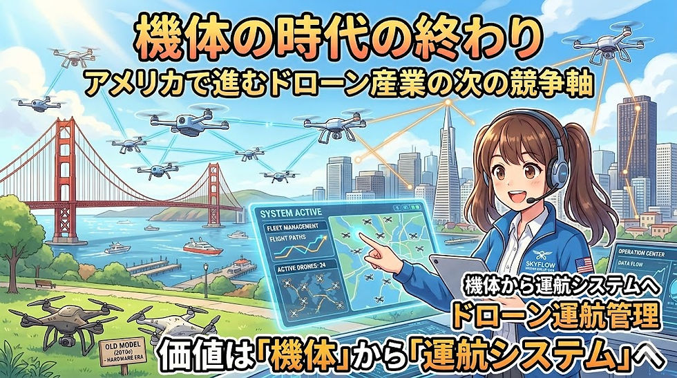 機体の時代の終わり アメリカで進むドローン産業の次の競争軸