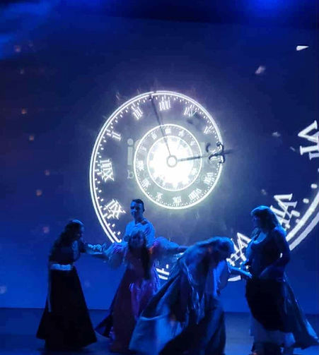 Students performing The Playhouse, a Shakespeare-inspired one-act comedy adventure by Kristen Doherty