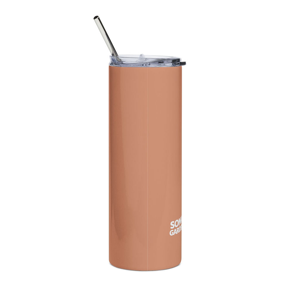 Thumbnail: 20oz Stainless Steel Tumbler — 'Garden of Eden' Coconut & Cream 