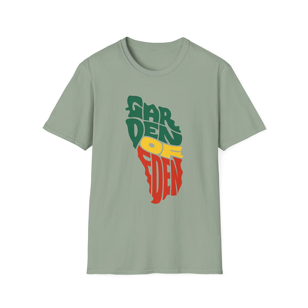 Thumbnail: Garden of Eden red gold green T-Shirt