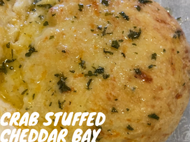 Crab Stuffed Cheddar Bay Biscuits