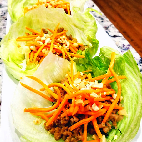 Thai Inspired Ground Turkey Lettuce Wraps