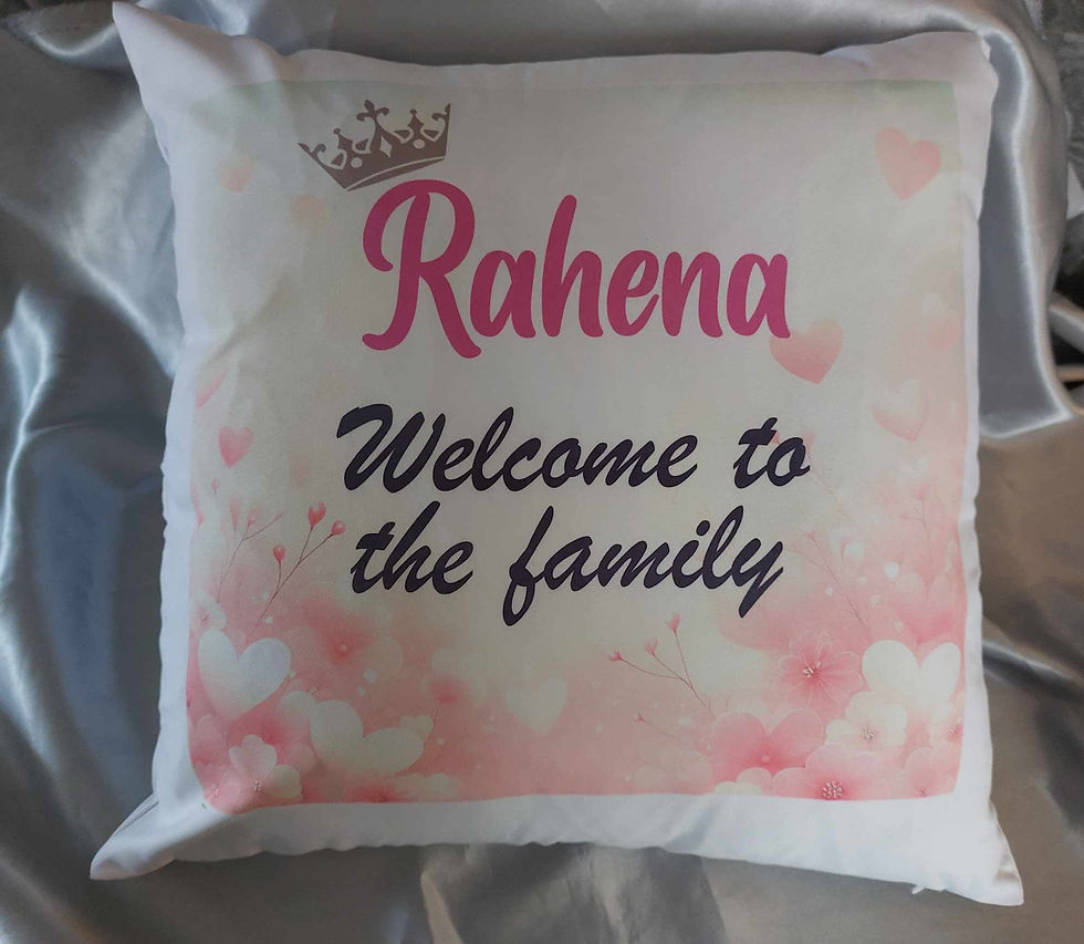 Thumbnail: PERSONALISED 40X40 CUSHION INSERT AND COVER