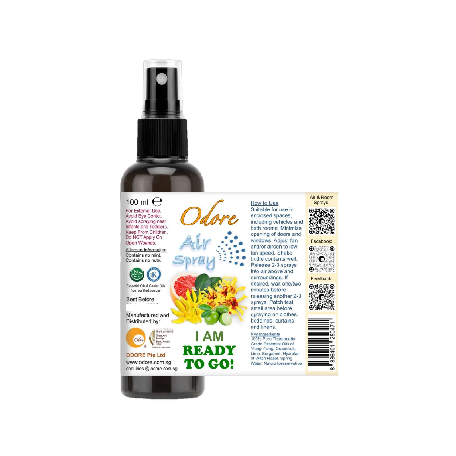 100ml Air Spray I AM READY TO GO