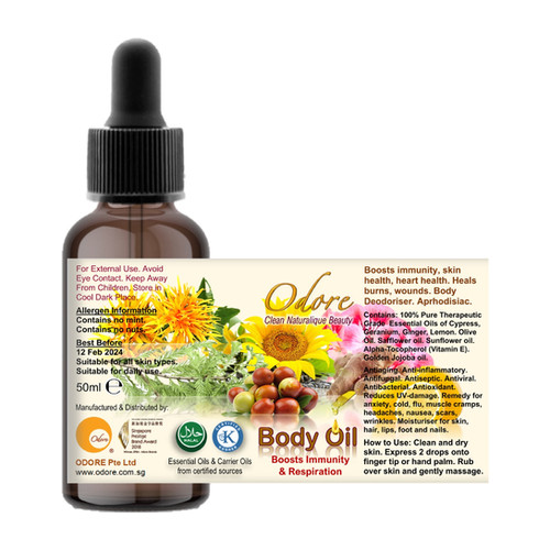 ODORE 50ml Body Oil (Immunity & Respiration) ODORE Singapore