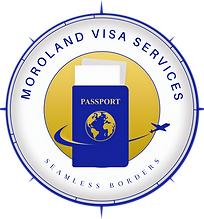 Logo, passport, visa services, immigration services