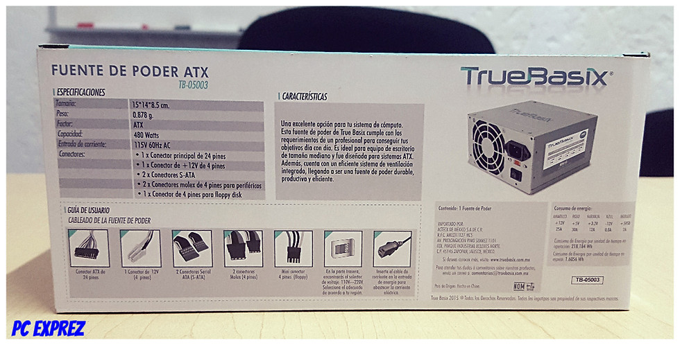 Miniatura: Fuente de poder ATX TrueBasix TB-05003