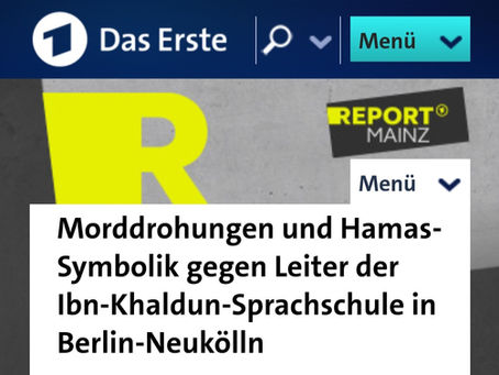 Beitrag im ARD-Report Mainz