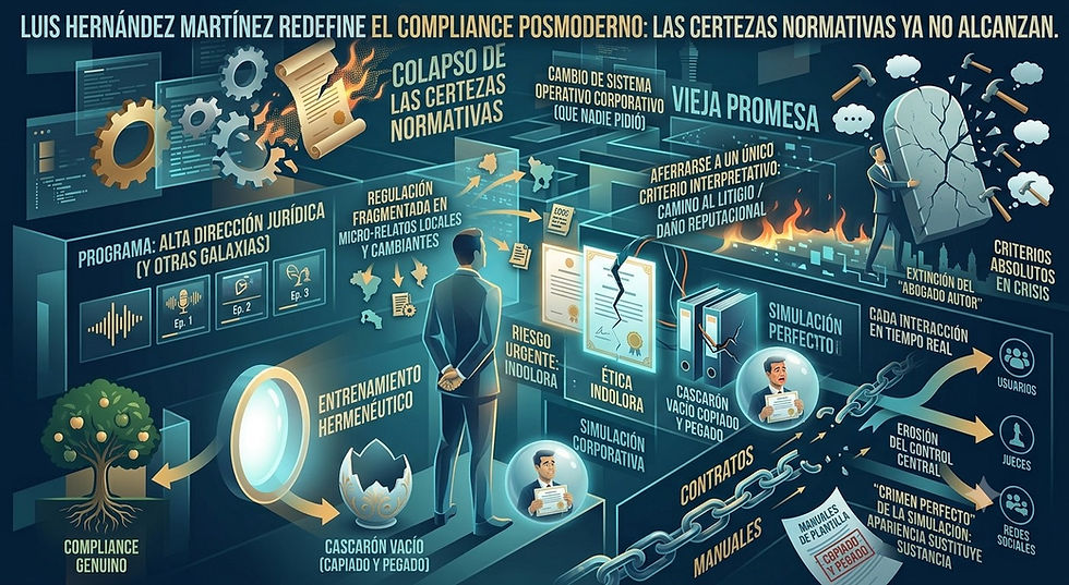 Las matrices de riesgo y políticas internas ya no garantizan control; el entorno regulatorio se fragmentó en micro-relatos locales.