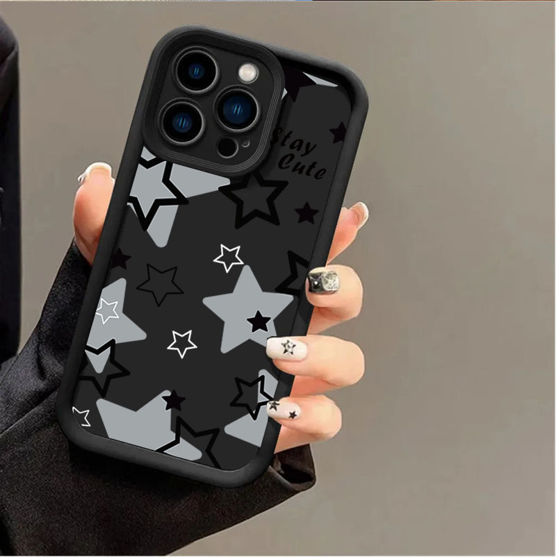 Cute Star Pattern Phone Case For Samsung Galaxy A73 A72 A03 A03S A32 A31 A51 A71