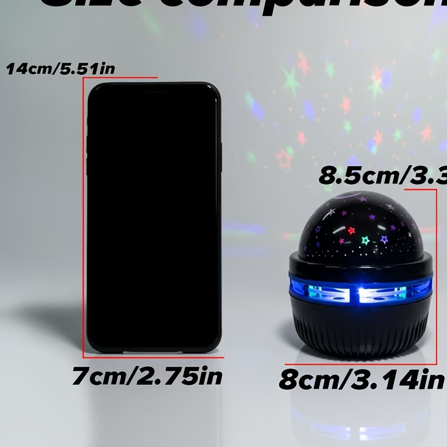 Miniatura: LED Starry Sky Night Lights USB Projector Lamp Magic Ball Moon Star Christmas Li