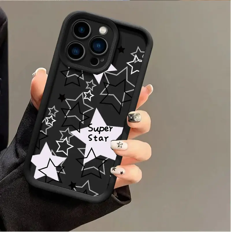 Cute Star Pattern Phone Case For Samsung Galaxy A73 A72 A03 A03S A32 A31 A51 A71
