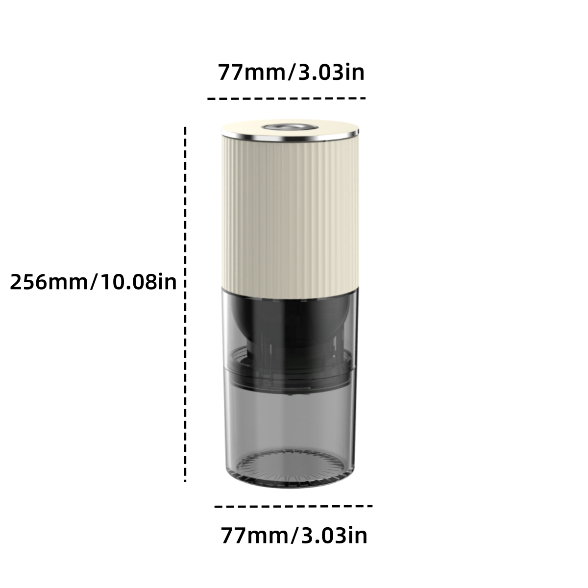 Electric coffee grinder, rechargeable coffee bean grinder with adjustable coarse
