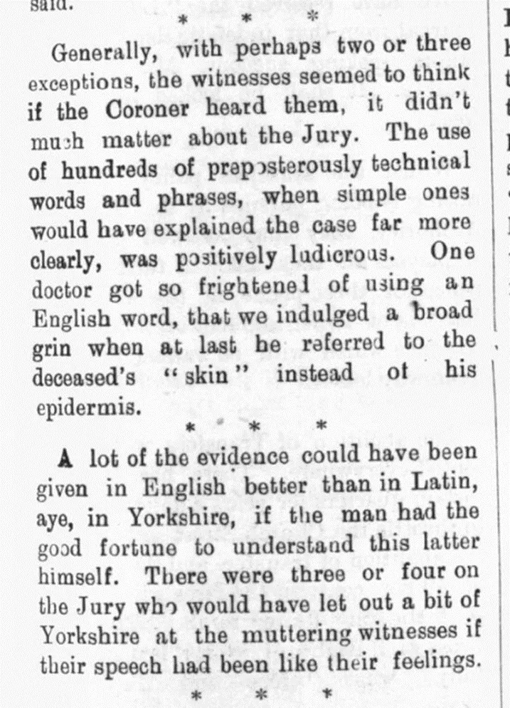 Spencer mocks the experts. Halifax Comet, February 15th 1902