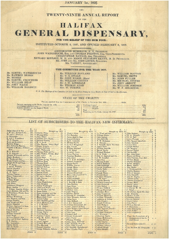 Handbill dated 1837