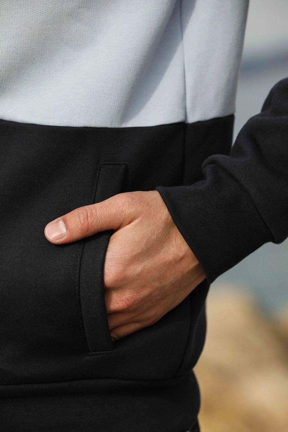 Miniature : Veste zippée Ulrick  Marine - Ciel - Blanc