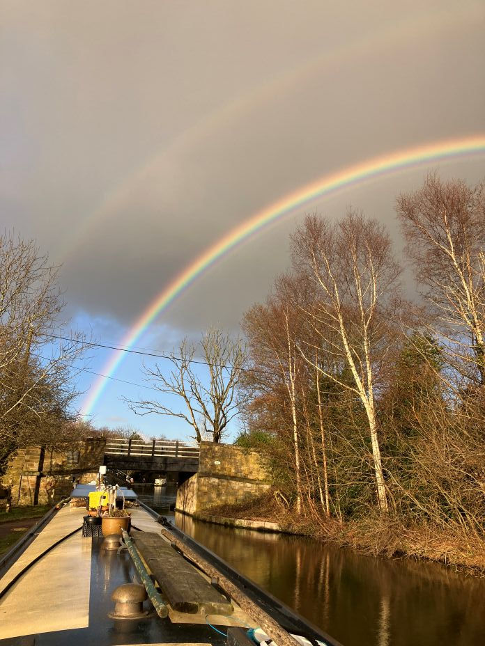 Double rainbow at Higher Poynton