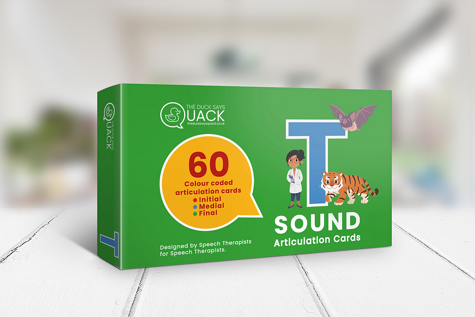 Thumbnail: T-Sound Initial, Medial & Final Language Articulation Flashcards