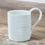Thumbnail: grey hand thrown porcelain mug side view