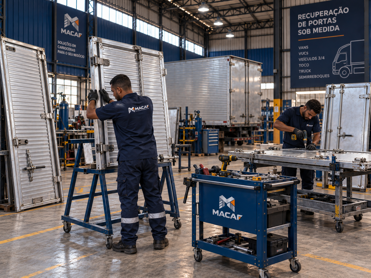 COMPONENTES E IMPLEMENTOS fabricado para caminhão comercial - MACAF
