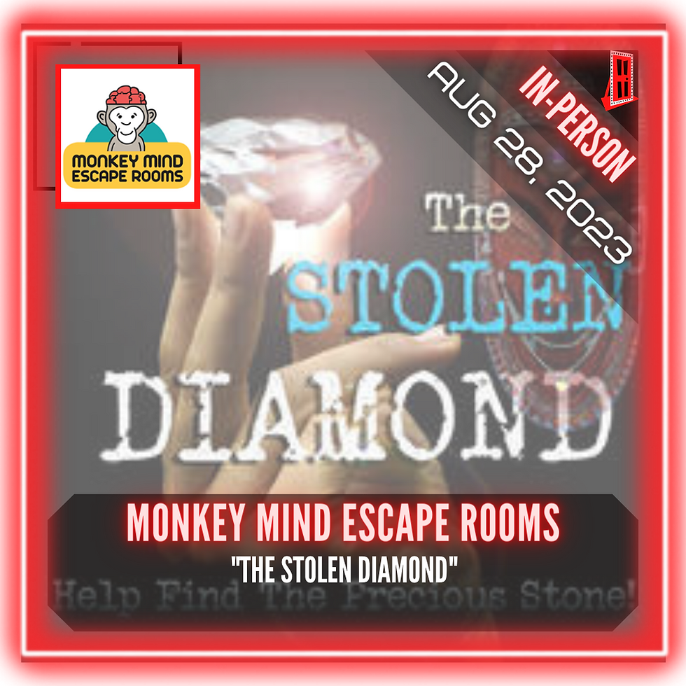 Monkey Mind Escape Rooms - "The Stolen Diamond"