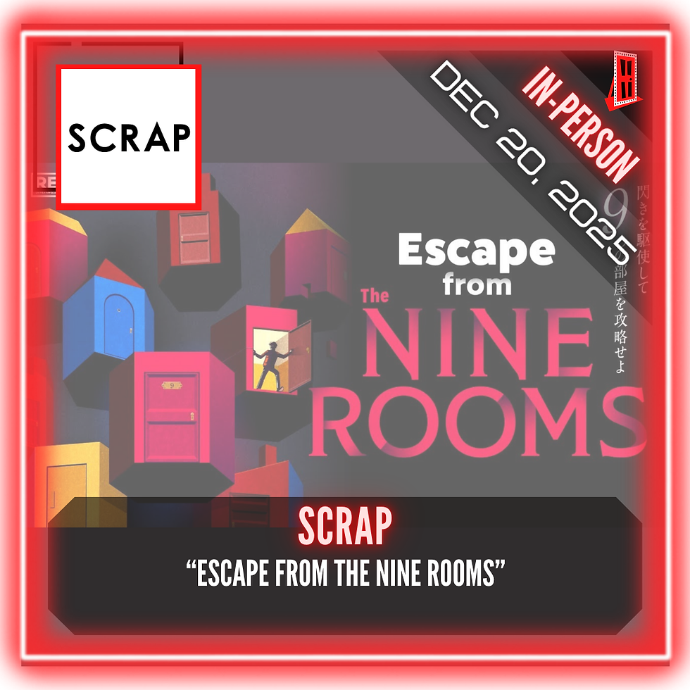 "Escape from the NINE ROOMS" created by SCRAP Real Escape Game Shibuya