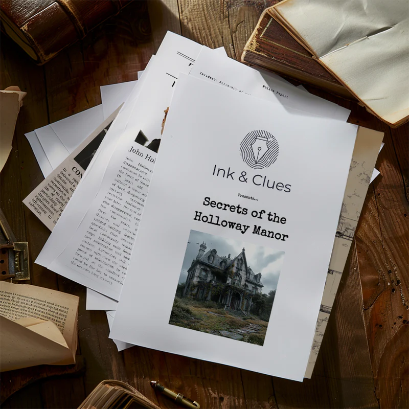 Ink & Clues - "Secrets of the Holloway Manor"