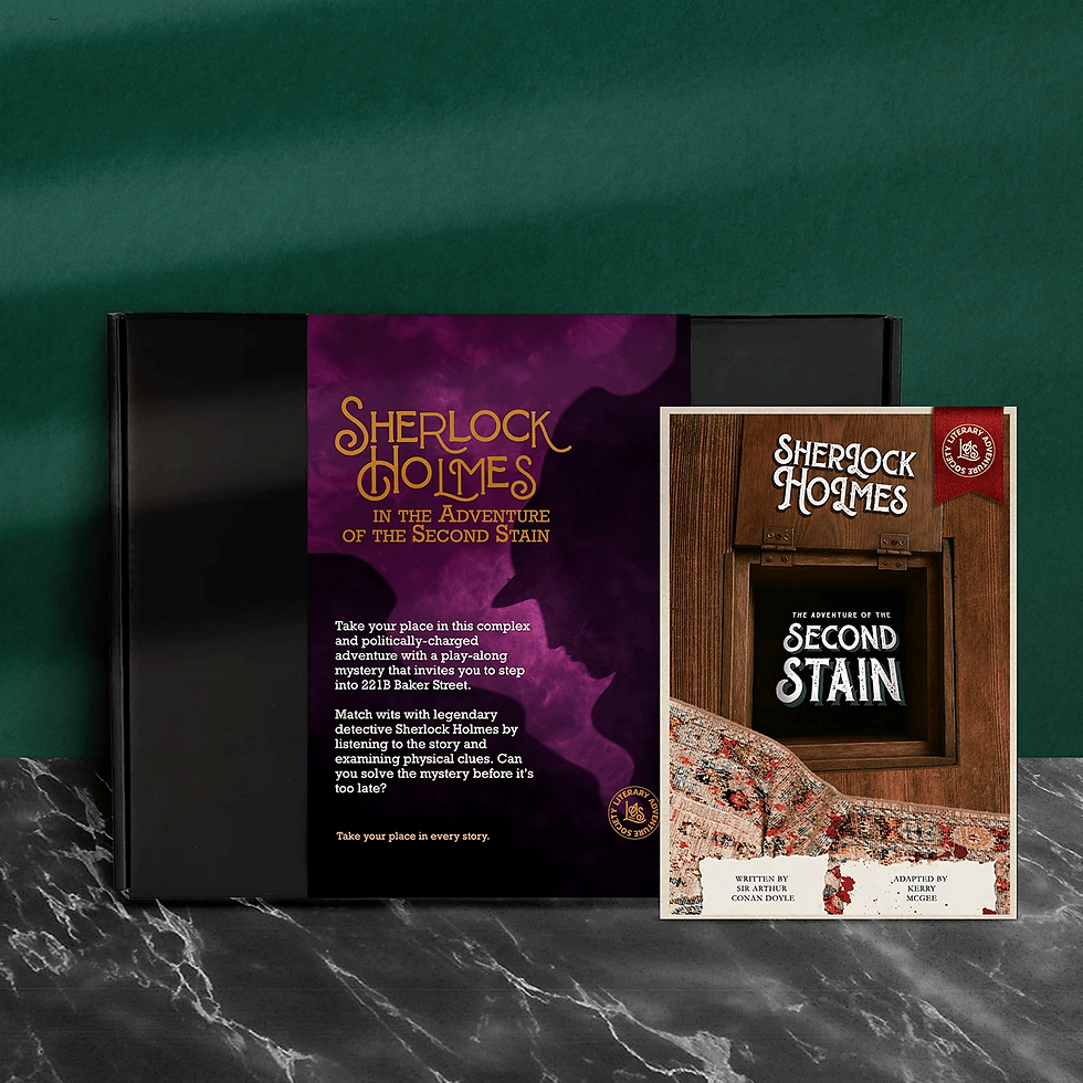 Literary Adventure Society - "Sherlock Holmes in the Adventure of the Second Stain"