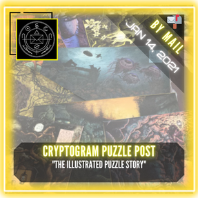 Cryptogram Puzzle Post - "The Illustrated Puzzle Story"