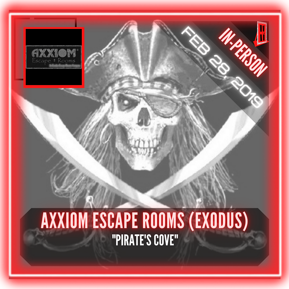 Axxiom Escape Rooms (an Exodus Company) - "Pirates Cove"