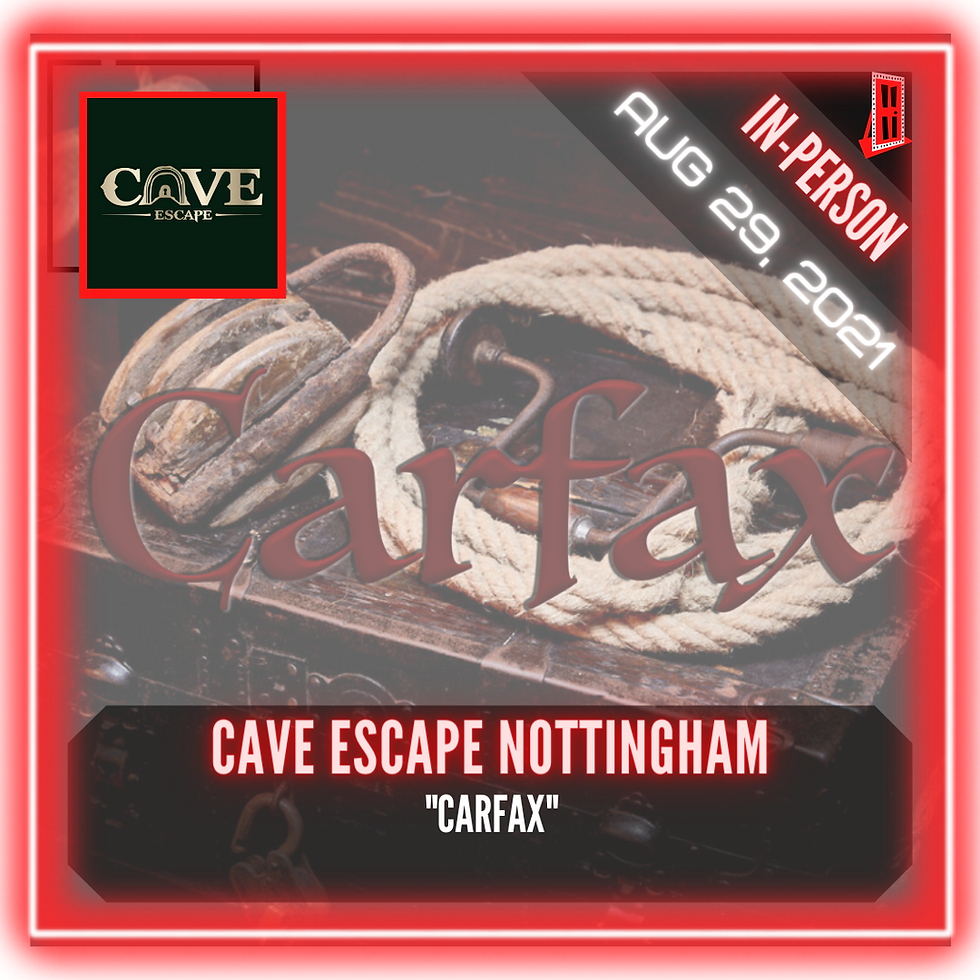 Cave Escape Nottingham - "Carfax"