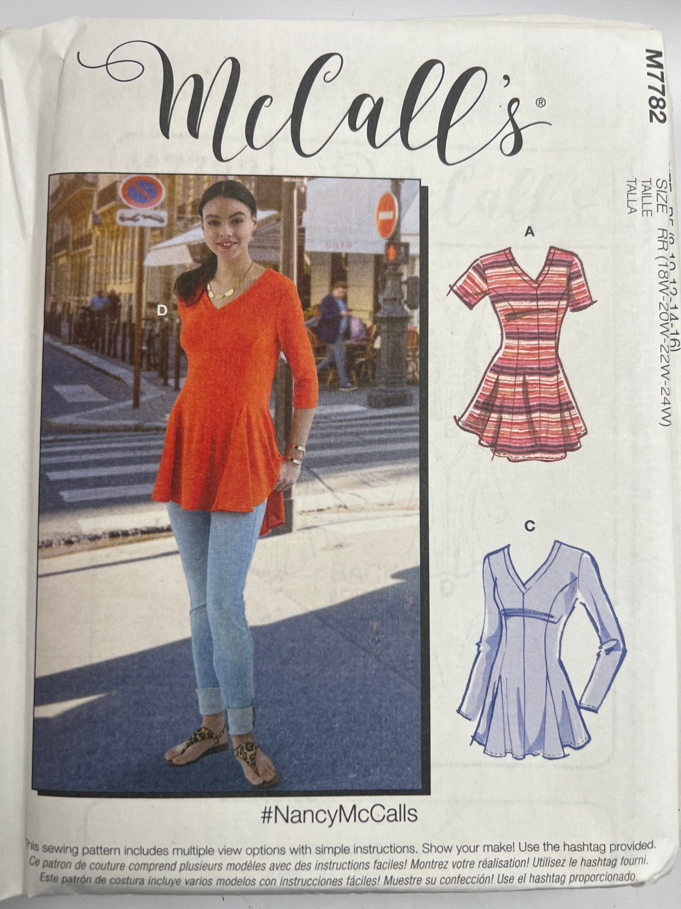 McCall's M7782 Misses' Tops