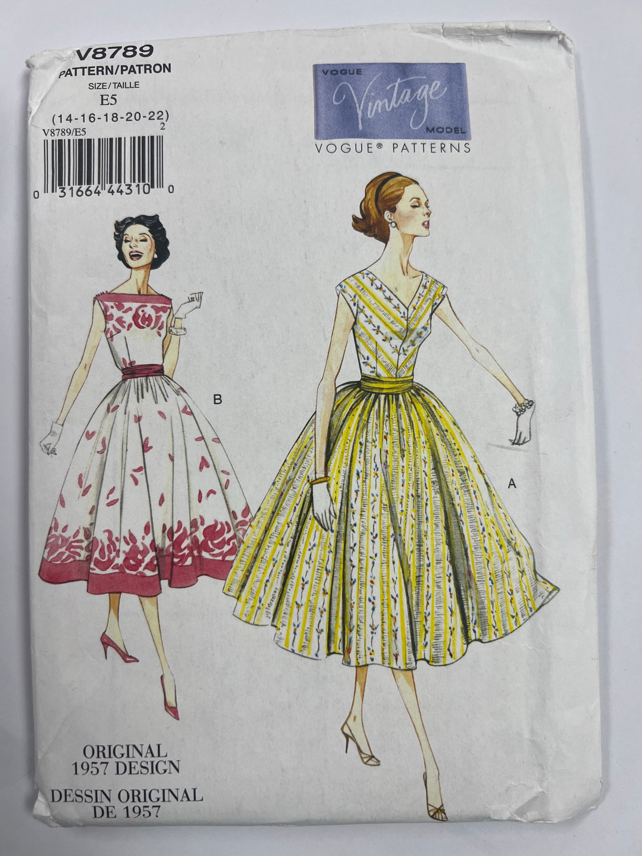 Vogue Patterns V8789 Misses' Pette Dress & Cummerbund