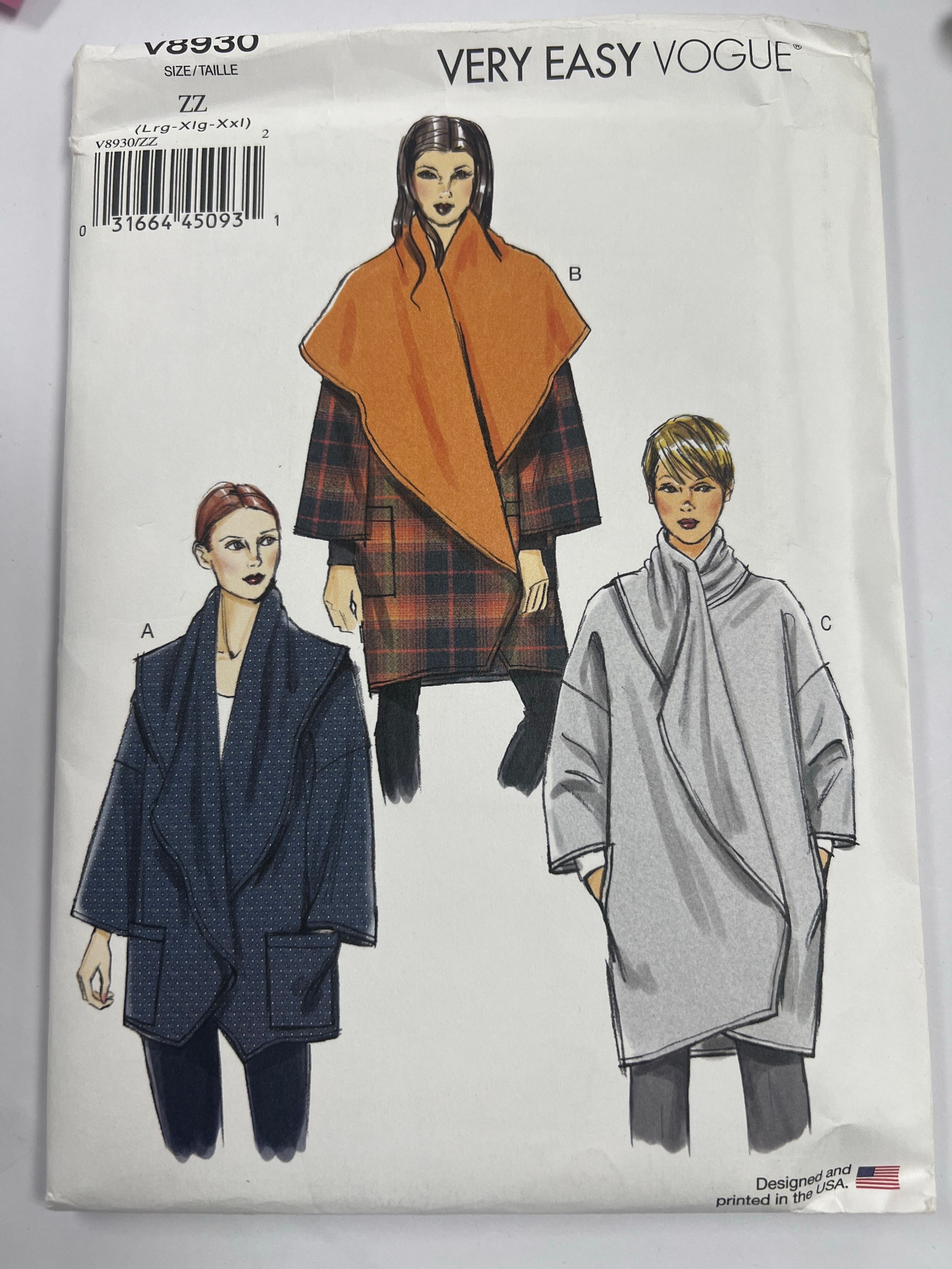 Vogue Patterns V8930 Misses'  Jacket
